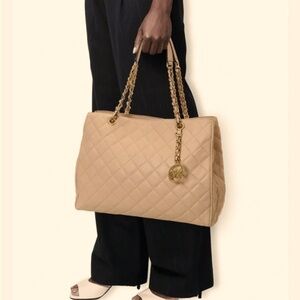 MICHAEL Michael Kors Susannah Large Quilted-Leather Tote